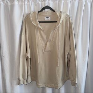 Old Navy Cream Hooded Tunic